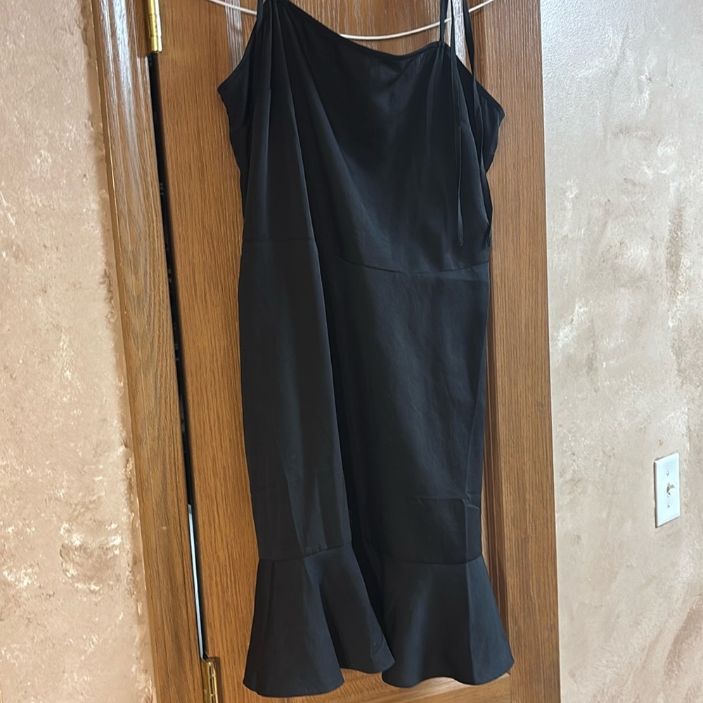 Black mini dress